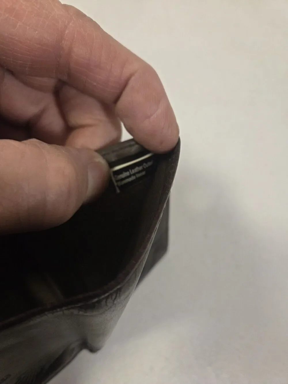 Wrangler Genuine Leather Trifold Wallet Brown Western‎ Embossed Scroll